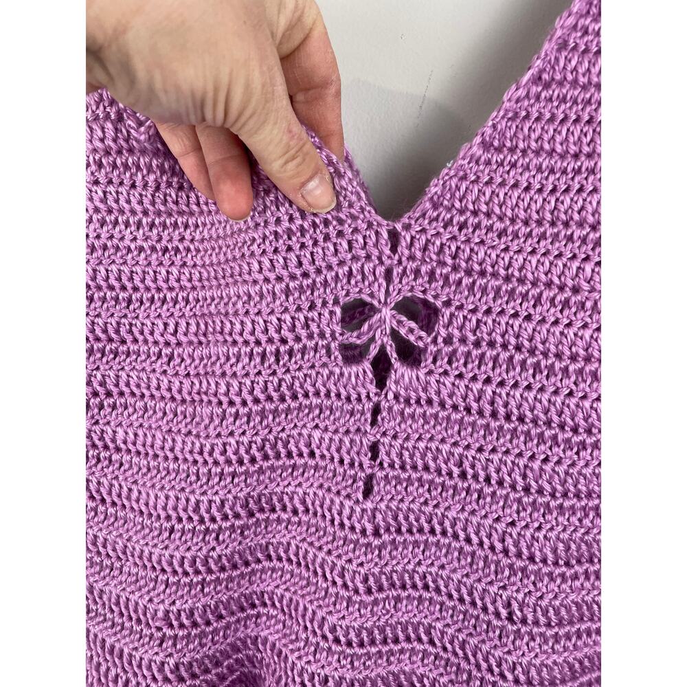 Be Brave Yarn Crochet Dragonfly Minidress Sz S/M View 6